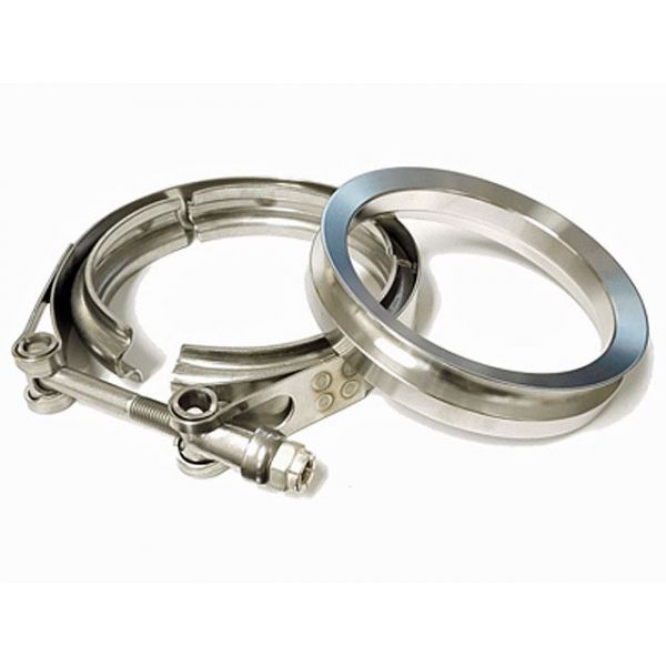 Borg Warner 4 Inch Flange and Clamp Set - Marmon V-Band Downpipe - SX or SX-E
